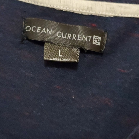 Ocean Current Striped tee - L - Picture 2 of 4